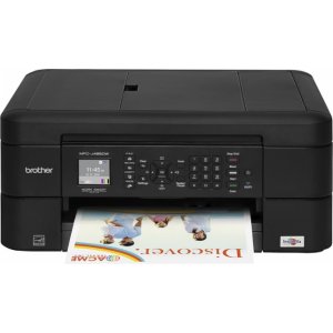 Brother - MFC-J485DW Wireless All-In-One Printer - Black