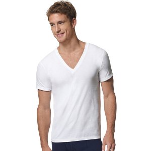 CYZ Men's 6-PK 100% Cotton V-Neck T-Shirt