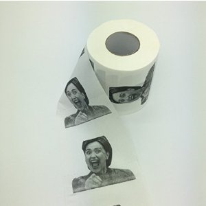 Laughing Hillary Clinton Toilet Paper, Novelty Political Gag Gift (1)