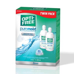Opti-Free Puremoist 多功能隐形眼镜护理液, 10 Oz (2瓶)