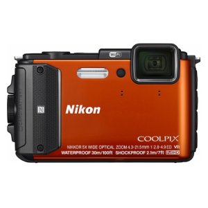 Nikon Coolpix AW130 16.0-Megapixel Waterproof Digital Camera Orange