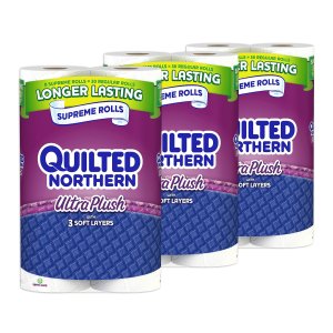 Quilted Northern Ultra Plush, 24 Supreme (90 Regular) Rolls Toilet Paper