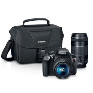 Canon EOS Rebel T6 DSLR 带2个镜头 套装（加送专业照片打印机+相机包）