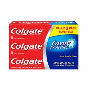 Colgate Cavity Protection Toothpaste, 8 Ounce, 3 Count