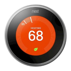 Nest - 3rd Generation Learning Thermostat - Stainless Steel