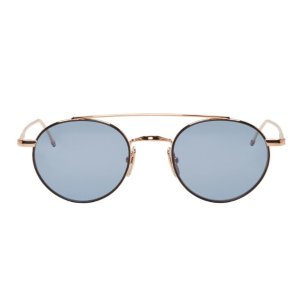 Thom Browne: Gold TB 101 Sunglasses