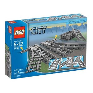 LEGO City 城市变道轨道（共8片积木）