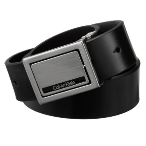 Calvin Klein Men's Four-In-One Reversible Plaque Belt