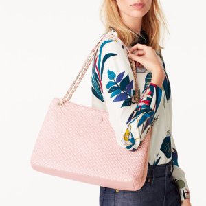 Marion Quilted Center-Zip Tote @ Tory Burch