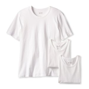 BOSS HUGO BOSS Men's Cotton Crew-Neck T-Shirt (Pack of Three)