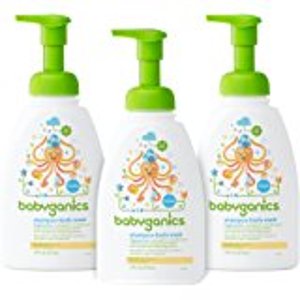 Babyganics Foaming Hand Soap, Fragrance Free, 8 oz Pump Bottle (Pack of 3)