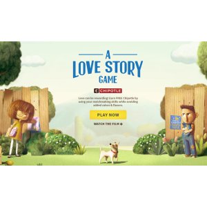 Play a love story game @ Chipotle