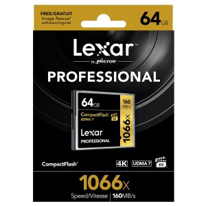 Lexar Professional 1066x 64GB CompactFlash Card (Up to 160MB/s)