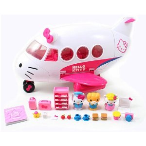 Hello Kitty粉色飞机玩具套装