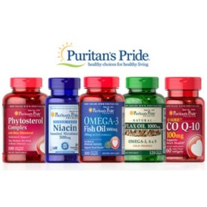 Puritan's Pride普瑞登官网全场保健品热卖，入手鱼油，Q10辅酶，维骨力的好机会