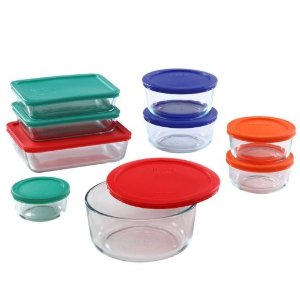 Pyrex 18 Piece Simply Store Food Storage Set, Clear