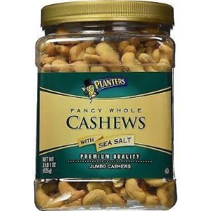 Planters Fancy Whole Cashews with Sea Salt - 33 oz