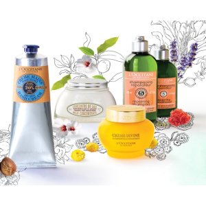 with Any Purchase of $40 @ L'Occitane