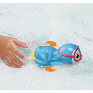 再降！Munchkin 游泳小企鹅宝宝戏水玩具-蓝色