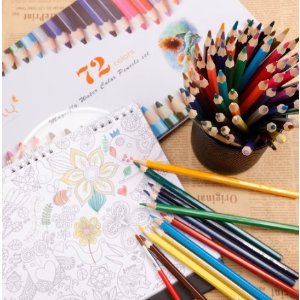 Magicfly 72-Colored Pencil Set Premier Soft Core Art Watercolor Pencil