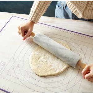 BakeitFun Large Silicone Pastry Mat With Measurements, 26 x 18 Inches