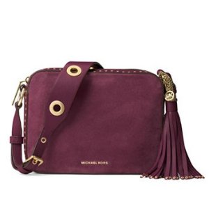 MICHAEL Michael Kors Brooklyn Large Grommeted Suede Camera Bag @ Lord & Taylor