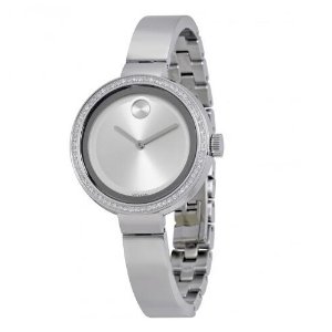 MOVADO Bold Silver Dial Stainless Steel Ladies Watch