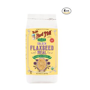 Bob's Red Mill Organic Golden Flaxseed Meal, 16 Ounce (Pack of 4) (Package May Vary)
