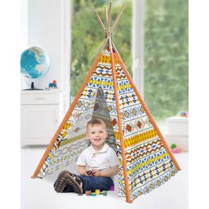 American Kids Tee-Pee Play Tent, Tribal Aztec