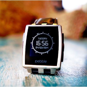 Pebble Steel Smartwatch Stainless