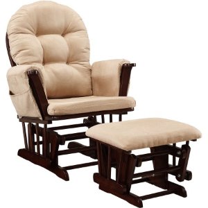 Baby Relax Harbour 带脚蹬摇椅，米色坐垫