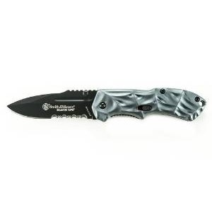 Smith & Wesson SWBLOP3SMBS Ops Mini M.A.G.I.C. Assisted Opening Liner Lock Folding Knife, Black