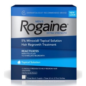 Rogaine Men's Extra Strength Solution, 2 Oz. (Pack of 3)