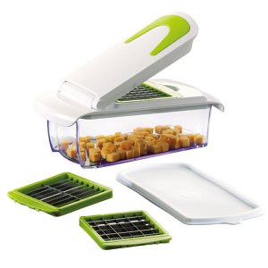 Jobox Vegetable and Fruit Chopper with 3 Stainless Steel Blades