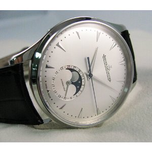 JAEGER LECOULTRE Master Silver Dial Leather Men's Watch