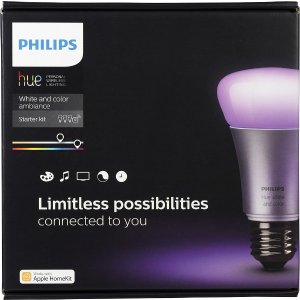 Philips hue LED 智能白色和彩色氛围灯入门套件