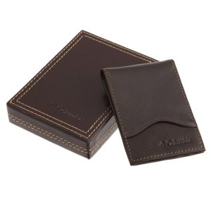 Columbia Men's Leather Slim Ft. Pocket Wallet