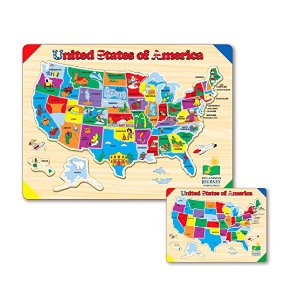 The Learning Journey Lift & Learn USA Map Puzzle