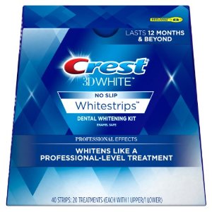 Crest 3D White Luxe Whitestrip Teeth Whitening Kit, Glamorous White, 20 Treatments
