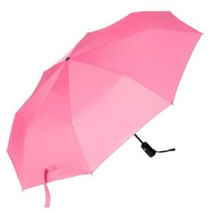 Oak Leaf Auto Open/Close Compact Travel Umbrella Pink