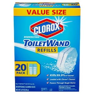 80个装 （20X4） Clorox ToiletWand 一次性厕所刷刷头