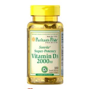 Vitamin D3 2000 IU 100 Softgels