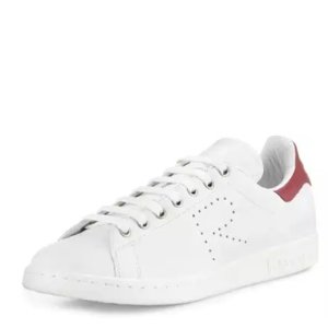 Adidas by Raf Simons Stan Smith Perforated Leather Sneaker, White @ Neiman Marcus