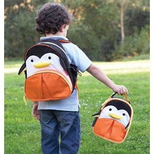 Skip Hop Baby Zoo Little Kid and Toddler Insulated and Water-Resistant Lunch Bag, Multi Picasso Penguin