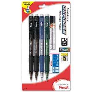 Pentel 自动铅笔套组 (笔芯+橡皮擦)