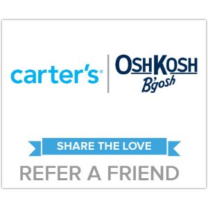Refer A friend, Get 25% Off $60 @ Carter's & Oshkosh