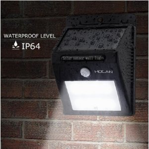 Holan 12 LED Motion Sensor Solar Waterproof Wall Light