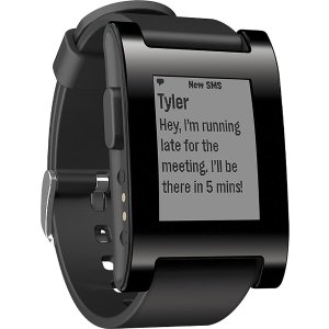 Pebble - Smartwatch for Select Apple® and Android Devices - Black (Unlocked)