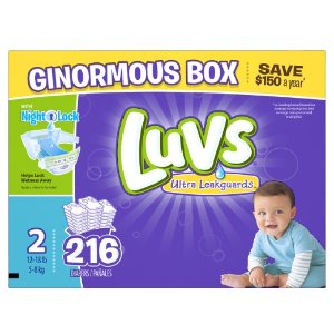 Amazon精选Luvs婴儿尿布热卖
