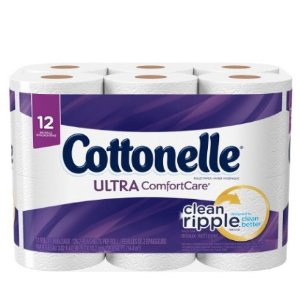 Cottonelle Ultra ComfortCare Toilet Paper, Bath Tissue, 12 Rolls